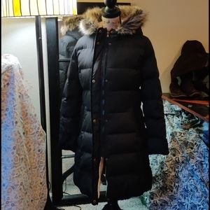 - Women's Ralph Lauren Long Puffer Jacket- M